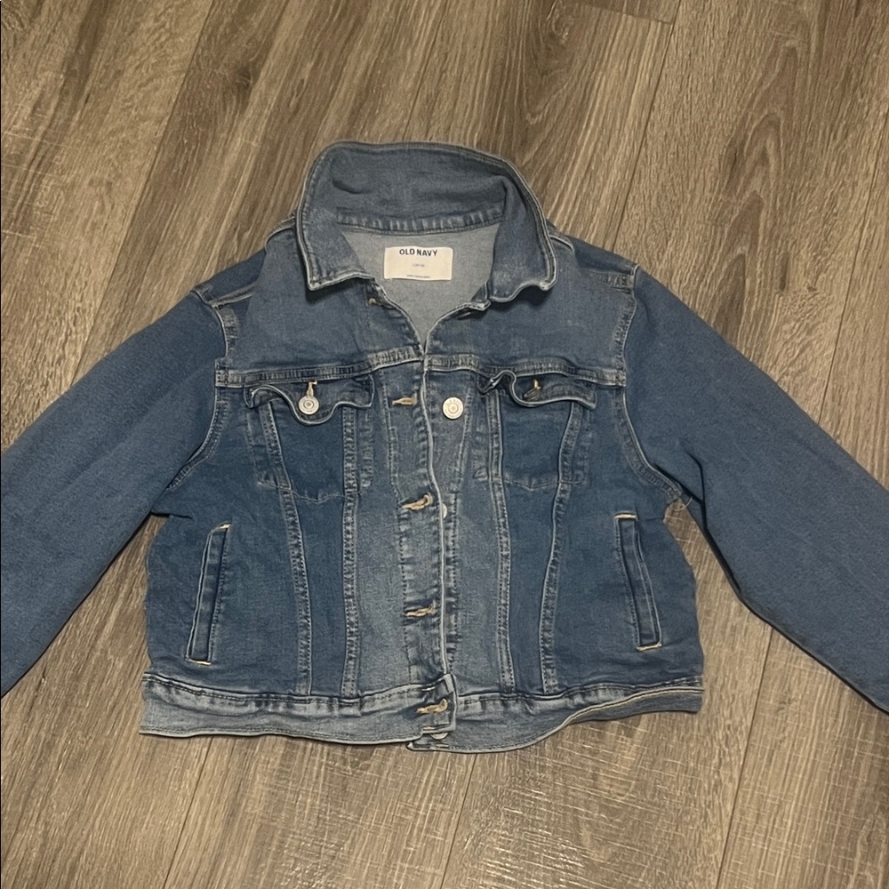 Old Navy Classic Blue Jean Jacket girl L 10/12